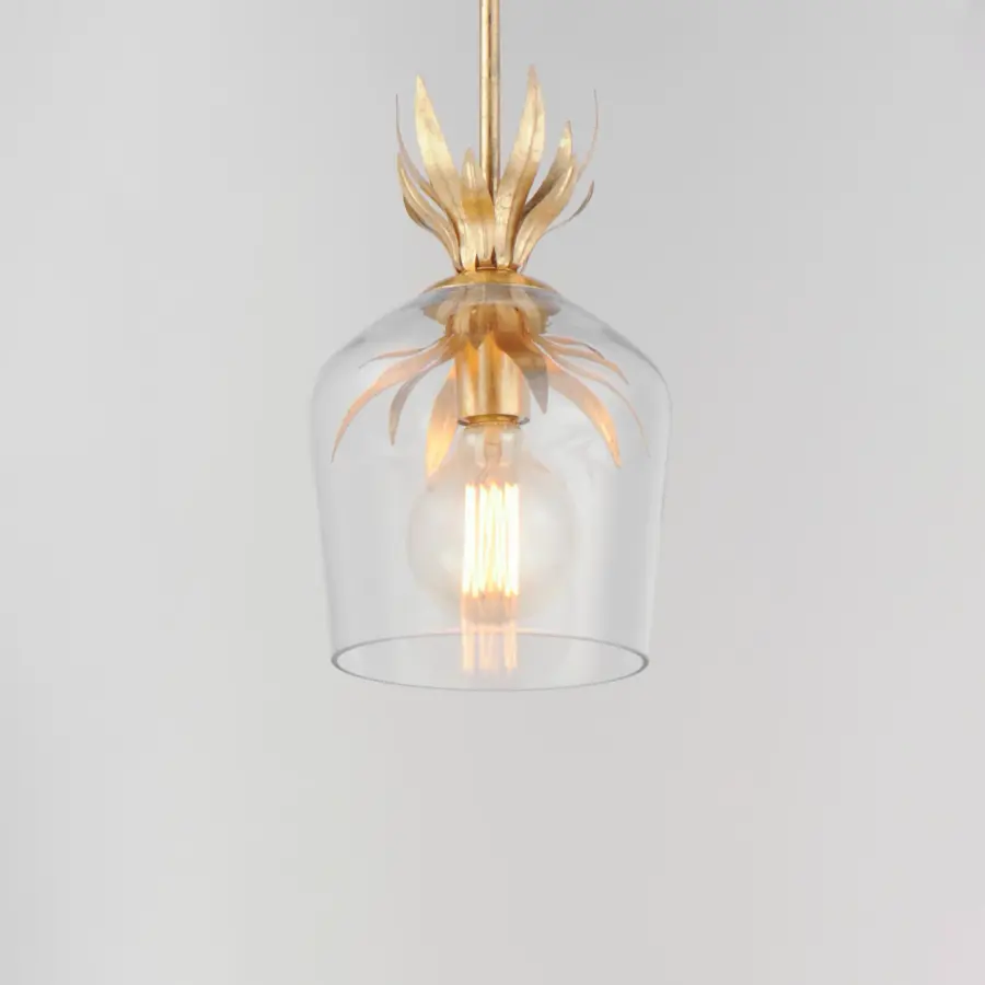 Paloma One Light Pendant in Gold Leaf - Image 4