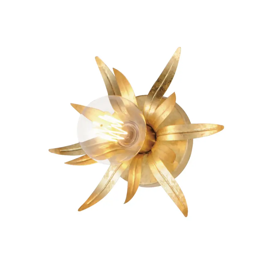 Paloma One Light Wall Sconce in Gold Leaf - Image 1