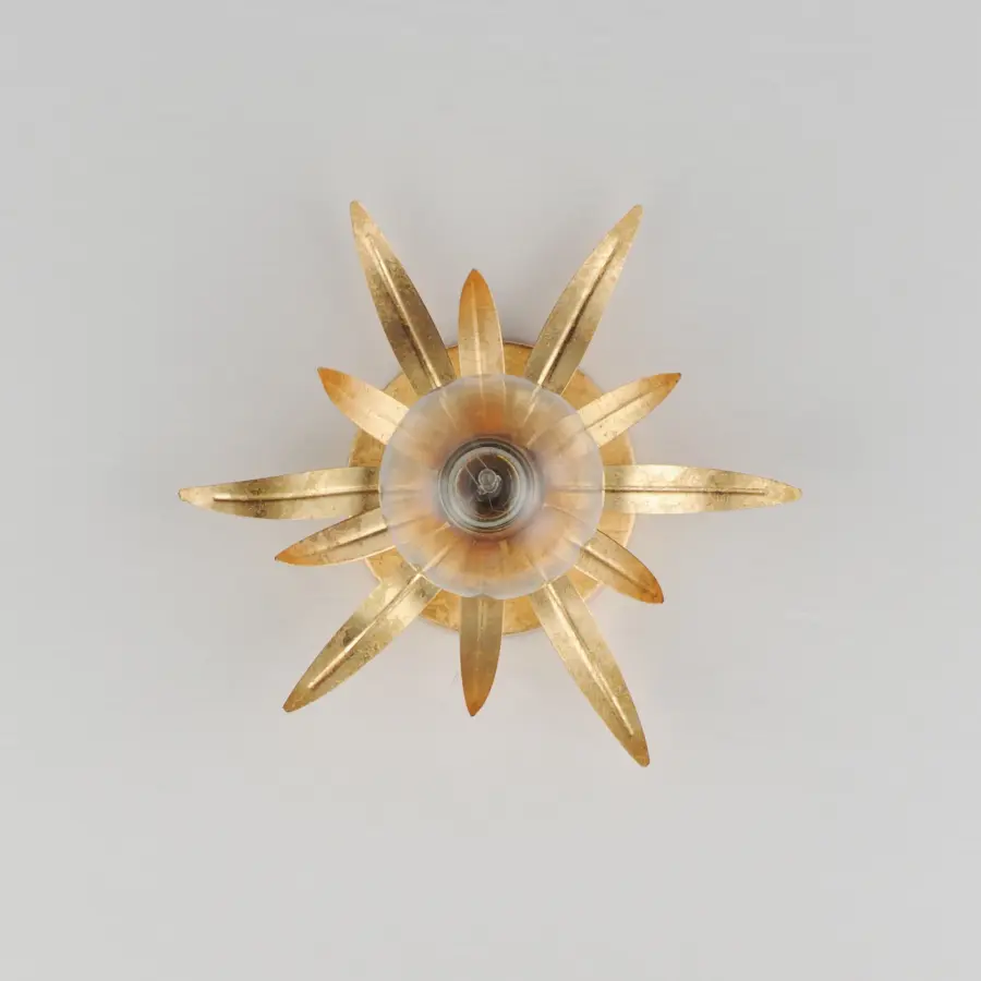Paloma One Light Wall Sconce in Gold Leaf - Image 2