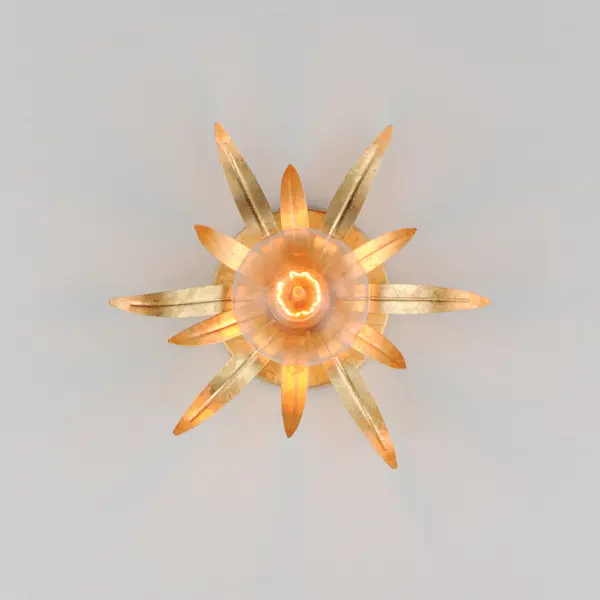 Paloma One Light Wall Sconce in Gold Leaf - Image 3