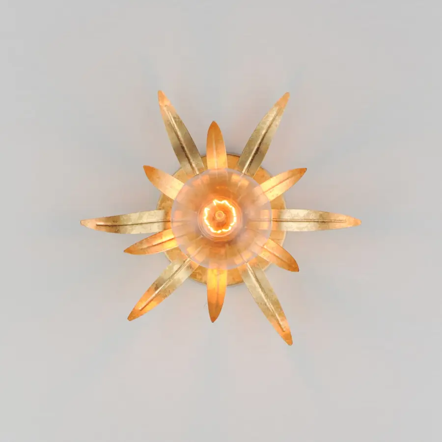 Paloma One Light Wall Sconce in Gold Leaf - Image 3