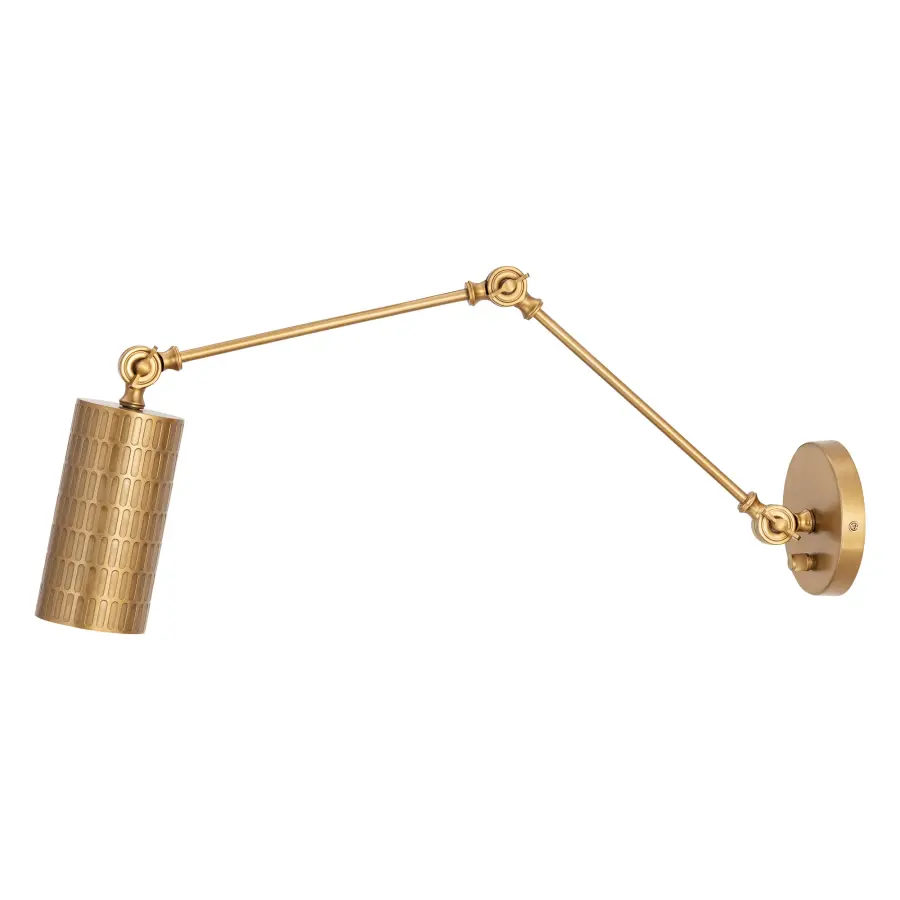 Shaka One Light Wall Sconce in Weathered Brass - Image 1