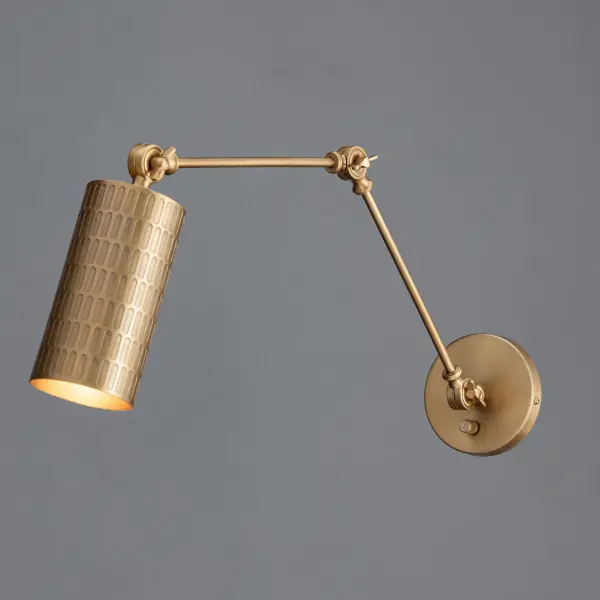 Shaka One Light Wall Sconce in Weathered Brass - Image 3
