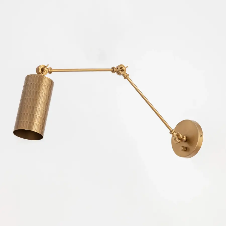 Shaka One Light Wall Sconce in Weathered Brass - Image 4