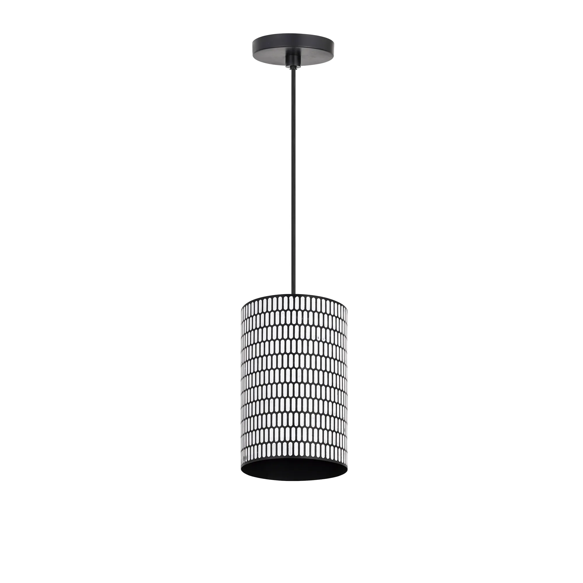 Shaka One Light Mini Pendant in Black / White