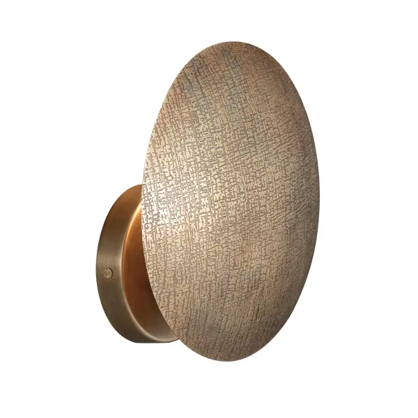 Aurelia One Light Wall Sconce in Weathered Brass - Image 1