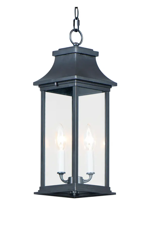 Inspired by classic coach gas lanterns, the Vicksburg collection features die-cast aluminum construction finished in Black with Clear glass. The candle sleeves are done in a contrasting off-white finish to add dimension to the lantern. Available in numerous sizes and configurations including a handsome pocket wall.