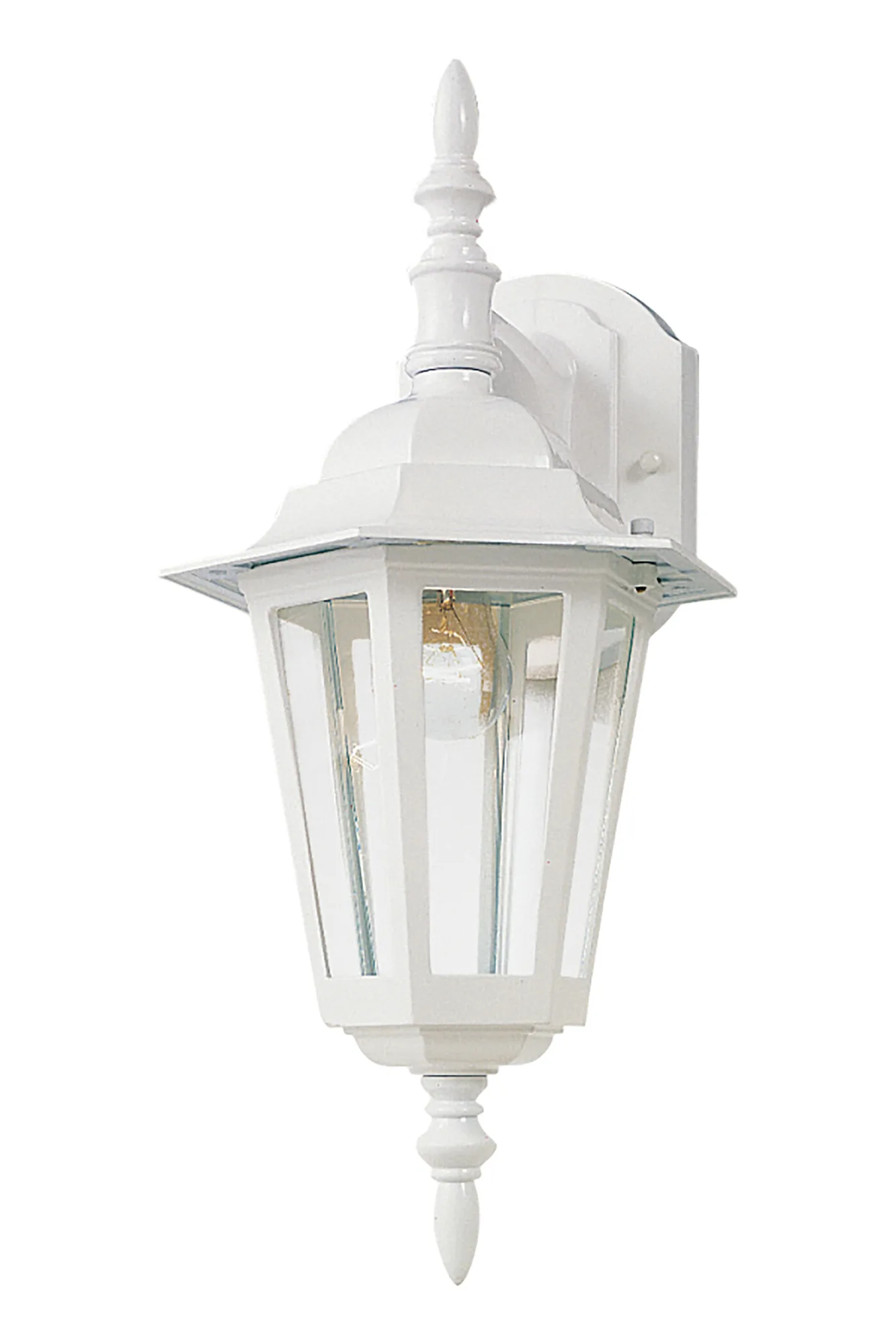 Builder Cast One Light Outdoor Wall Lantern in White