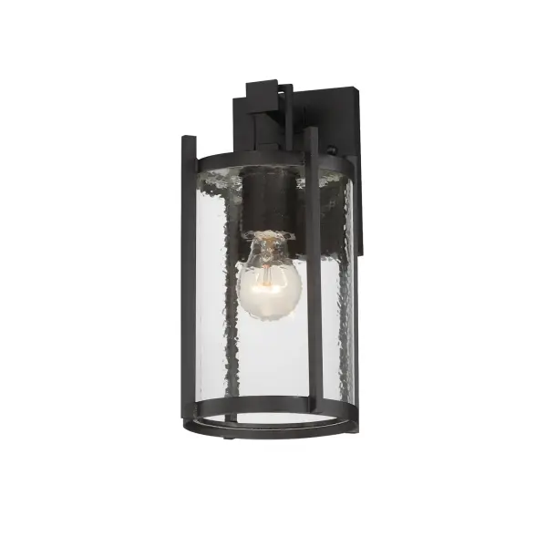 Belfry One Light Outdoor Wall Sconce in Matte Black - Image 1