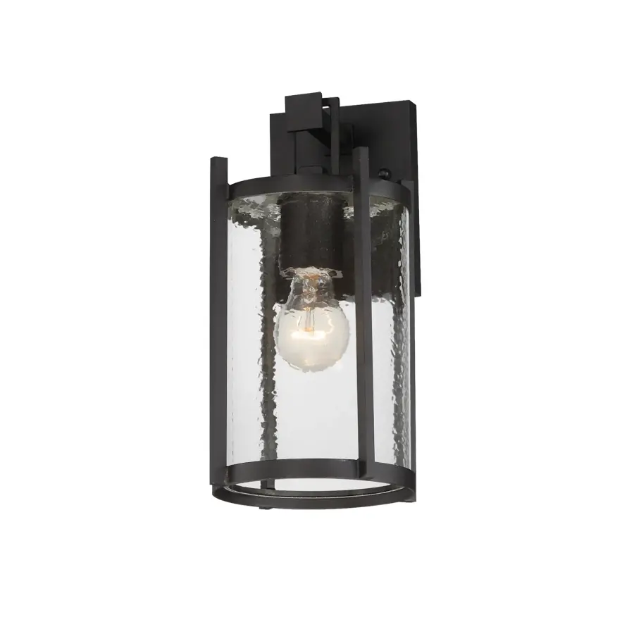 Belfry One Light Outdoor Wall Sconce in Matte Black - Image 1