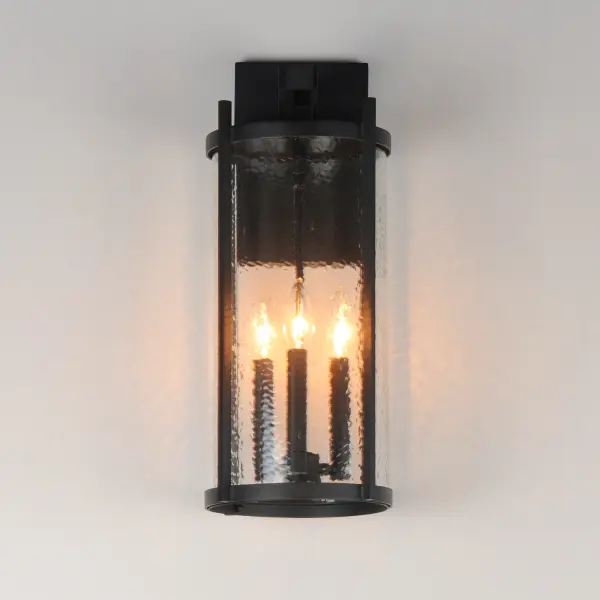 Belfry Three Light Wall Sconce in Black - Image 3