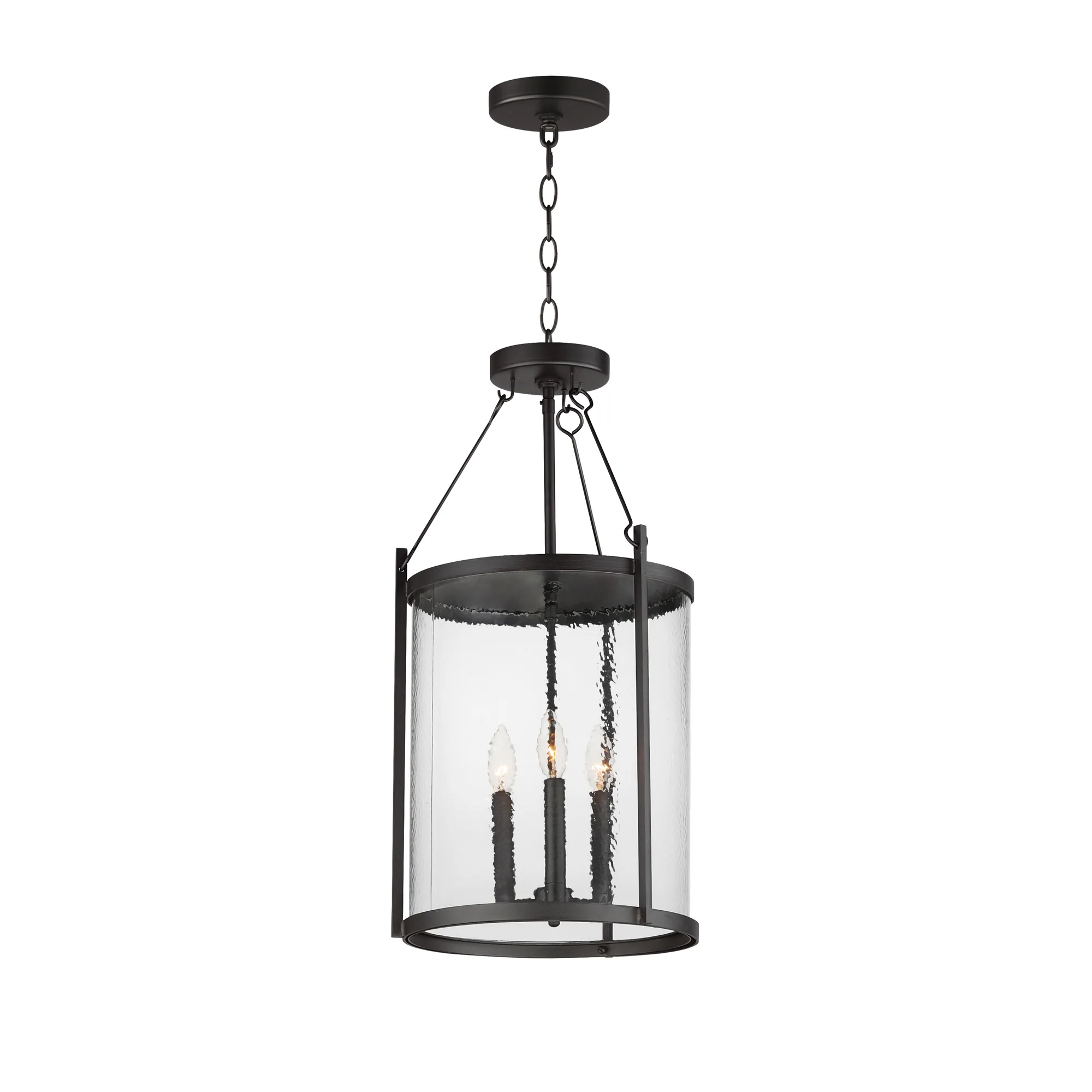 Belfry Three Light Pendant in Black