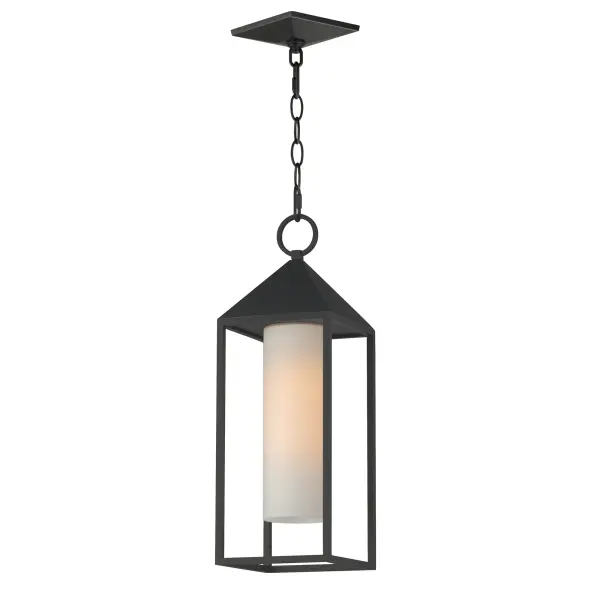 A refreshing take on classic outdoor lanters, this collection features a pyramid capped top with Satin White glass hurricanes housed within. No additional panels of glass are used to frame the lantern, providing an attractive, low maintenance look for outdoors.