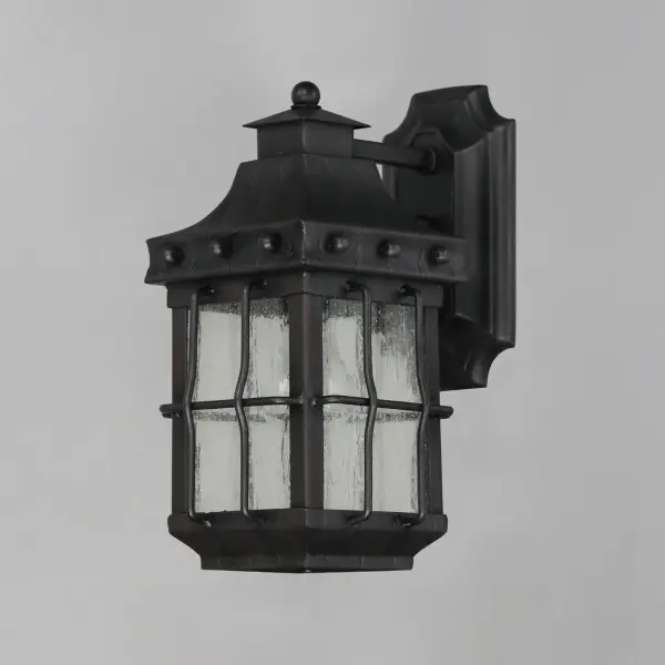 Nantucket is a traditional, early American style collection from Maxim Lighting International in Country Forge finish with Seedy glass. - alternate view