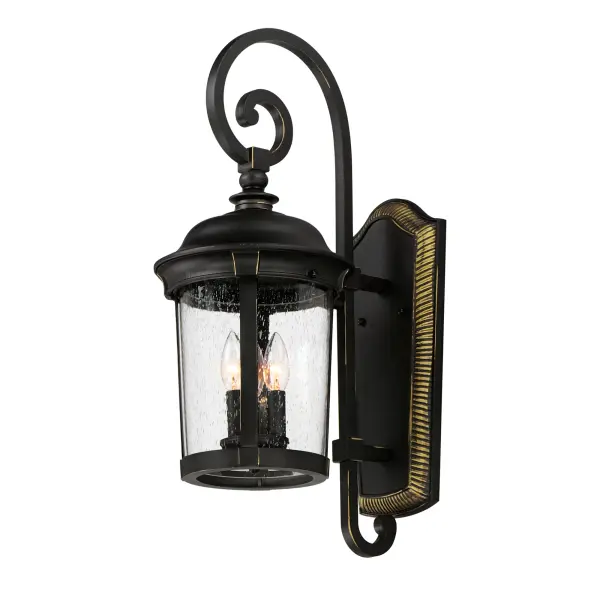 Dover Cast is a traditional, Mediterranean style collection from Maxim Lighting International in Bronze finish with Seedy glass.