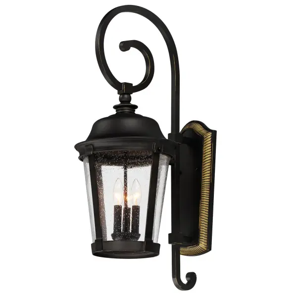 Dover Cast is a traditional, Mediterranean style collection from Maxim Lighting International in Bronze finish with Seedy glass.