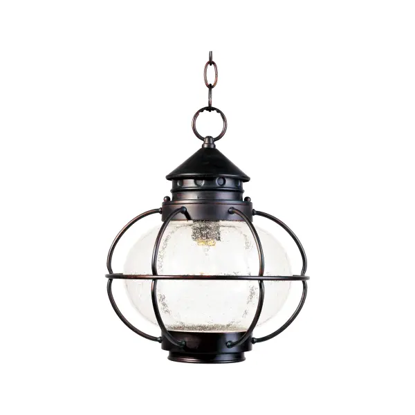 Portsmouth is a traditional, early American style collection from Maxim Lighting International in Oil Rubbed Bronze finish with Seedy glass.