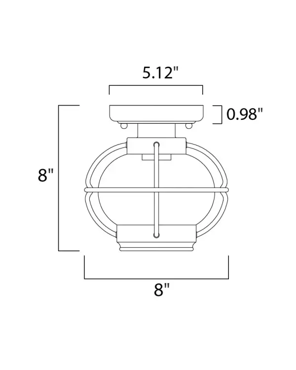 Portsmouth is a traditional, early American style collection from Maxim Lighting International in Oil Rubbed Bronze finish with Seedy glass. - alternate view