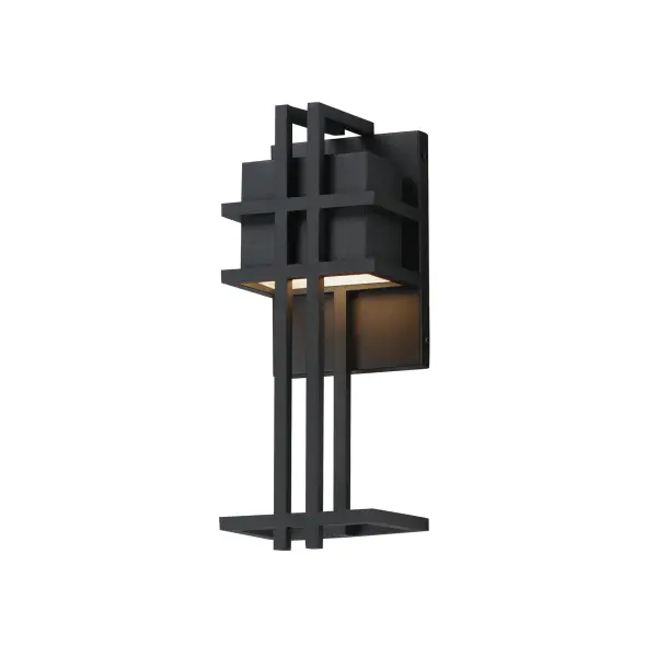 A modern interpretation of the arts & crafts movement, this anti-corrosive aluminum frame combines traditional elements with the latest technology. A concealed LED downlight, housed at the top of the frame, casts a striking pattern of light along the wall, adding depth and warmth to any space. Finished in Matte Black, this fixture seamlessly blends timeless design with modern innovation. Collection: Prairie Finish: Black Width: 5.00" Height: 13.00" Weight: 2.80 lb Extension from Wall: 4.00" Wire: 8" Canopy: 7"x4.75" Bulbs Included Number of Bulbs: 1 Maximum Wattage: 10.00 W Bulb Base: Integrated Light Source: LED Light Output: 640.00 lm Color Temperature: 3000 K CRI: 90 Rated Average Life: 20000 Voltage: 120.00 V Material: Stainless Steel, Aluminum, Acrylic Safety Listing: cETLus Safety Rating: Wet ADA LED Spec Sheet Instructions