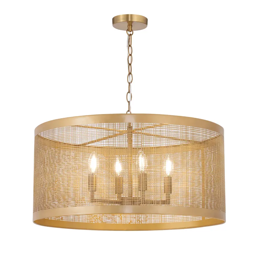 Hatcher Four Light Pendant in Gold - Image 1