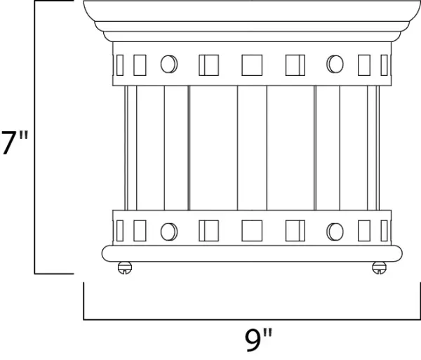 Santa Barbara Cast is a transitional style collection from Maxim Lighting International in Sienna finish with Seedy glass. - alternate view