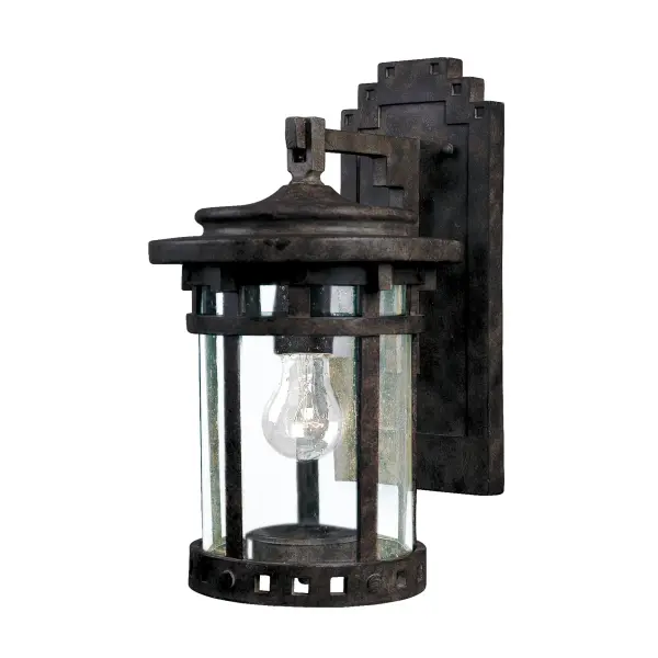 Santa Barbara Cast is a transitional style collection from Maxim Lighting International in Sienna finish with Seedy glass.