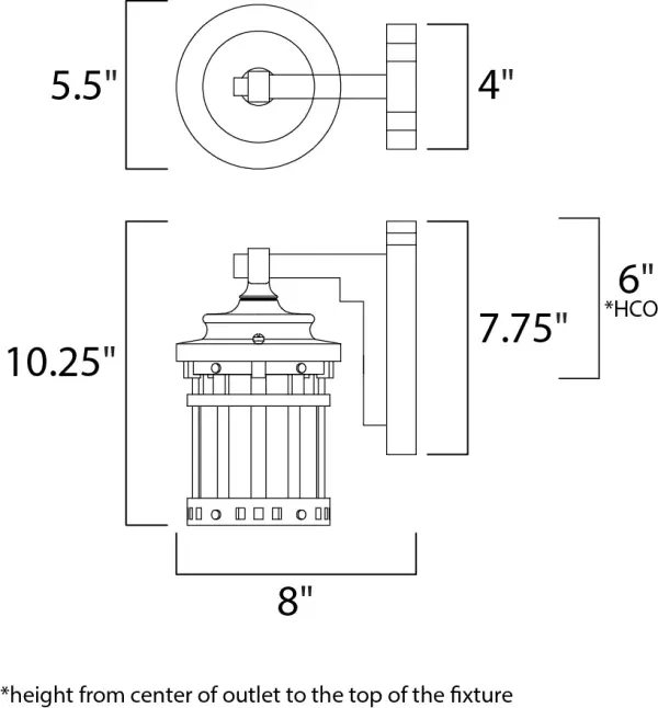 Santa Barbara Cast is a transitional style collection from Maxim Lighting International in Sienna finish with Seedy glass. - alternate view