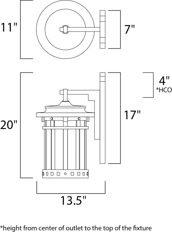 Santa Barbara Cast is a transitional style collection from Maxim Lighting International in Sienna finish with Seedy glass. - alternate view