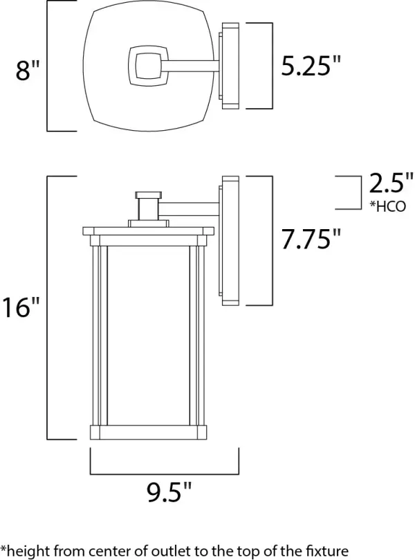 The craftsman inspired Bungalow outdoor cast aluminum collection is finished in Bronze. The exterior Seedy glass adds texture while the interior Wilshire glass adds warmth. Bungalow is also available with energy-efficient fluorescent light in the Bungalow EE collection. - alternate view