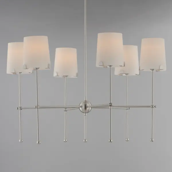 Huntington 6-Light Chandelier in Satin Nickel - Image 3