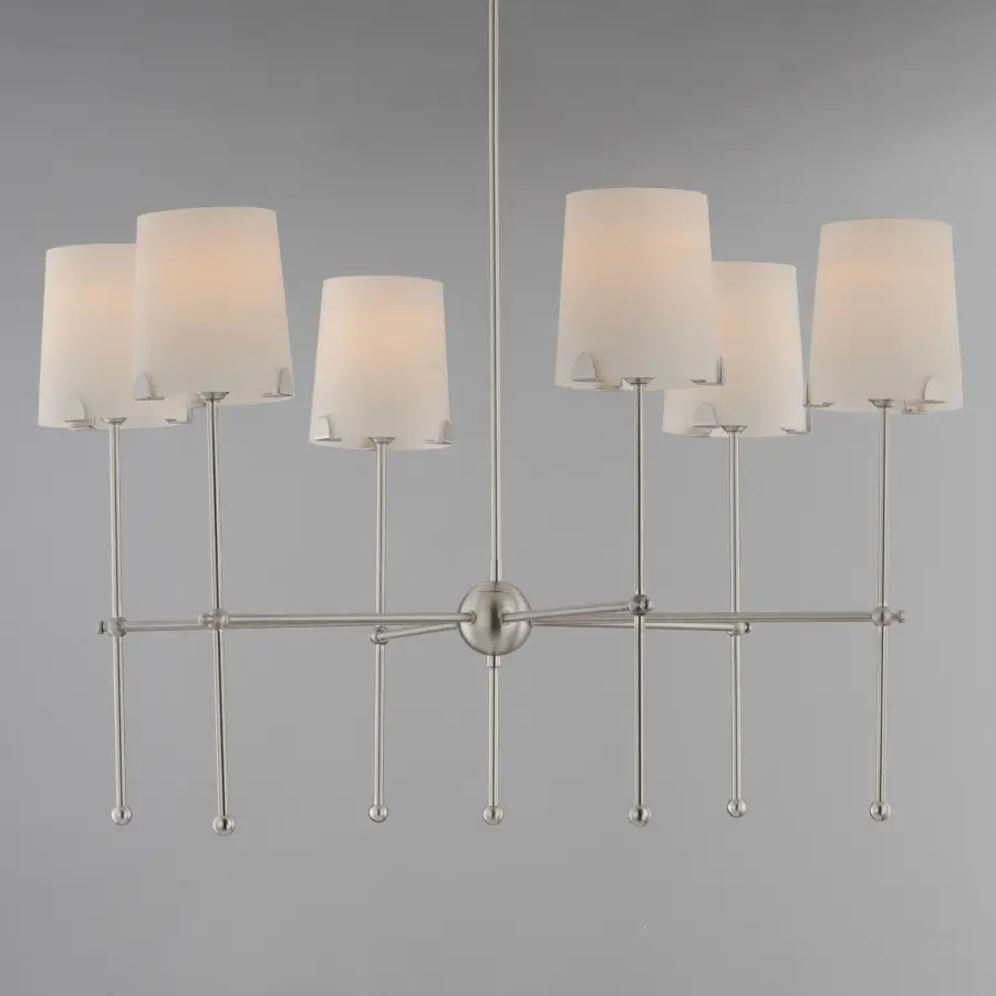 Huntington 6-Light Chandelier in Satin Nickel - Image 3