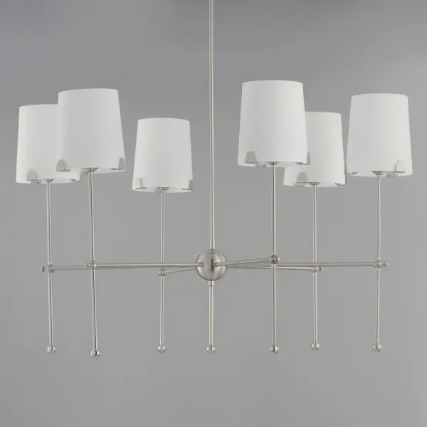 Huntington 6-Light Chandelier in Satin Nickel - Image 4