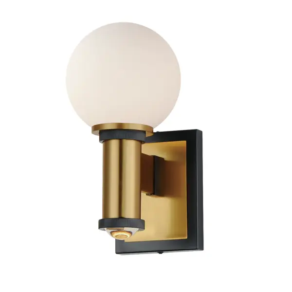 Inspired by the seaside California home that once belonged to a turn-of-the-century celebrity tycoon, the San Simeon flush mount and wall sconce embrace vintage charms using Satin White globes fastened to modernized columns with stepped details in Black and Aged Brass. The collection is also damp rated and safe for use in covered exterior spaces to add a touch of Hollywood Regency styling to your outdoor space.