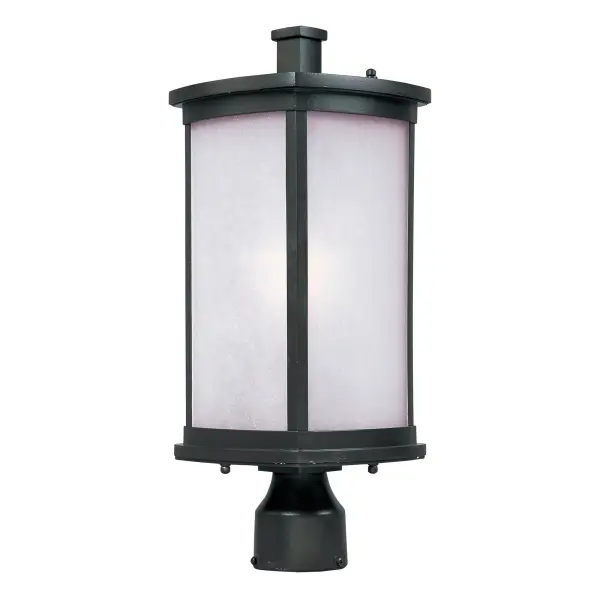 Simple lines create a transitional style that fits a wide variety of exterior home design. Available in both Platinum or Bronze finish, Frosted Seedy or Clear Ribbed glass, or fluorescent, incandescent or LED lamping.