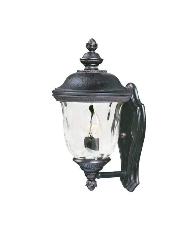 Carriage House DC is a traditional, early American style collection from Maxim Lighting International in Oriental Bronze finish with Water Glass glass.