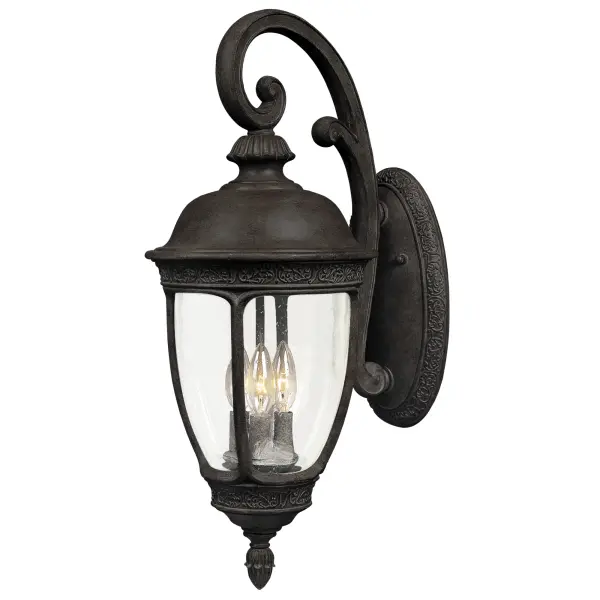 Knob Hill Cast is a traditional, European style collection from Maxim Lighting International in Sienna finish with Seedy glass.