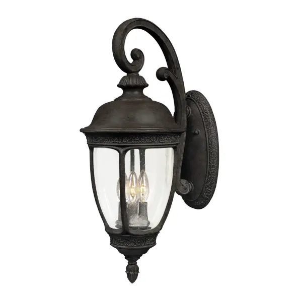 Knob Hill Cast is a traditional, European style collection from Maxim Lighting International in Sienna finish with Seedy glass.