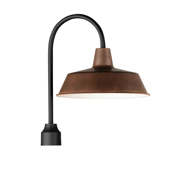 Pier M One Light Post Lantern in Empire Bronze / Black - Image 1
