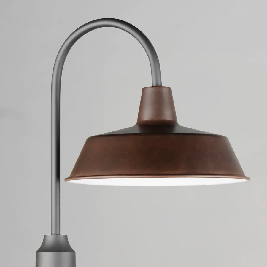 Pier M One Light Post Lantern in Empire Bronze / Black - Image 2
