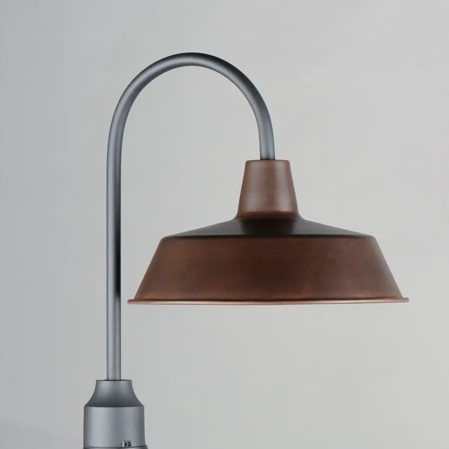 Pier M One Light Post Lantern in Empire Bronze / Black - Image 3