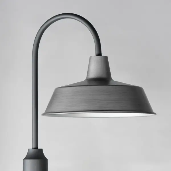 Pier M One Light Post Lantern in Weathered Zinc/Black - Image 2