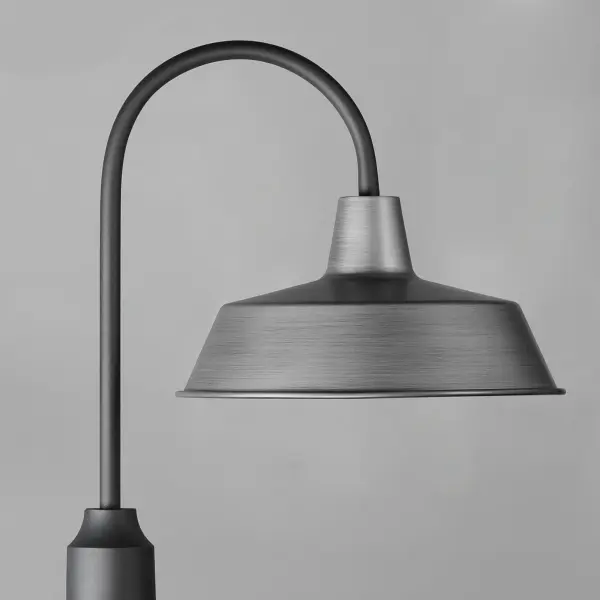 Pier M One Light Post Lantern in Weathered Zinc/Black - Image 3