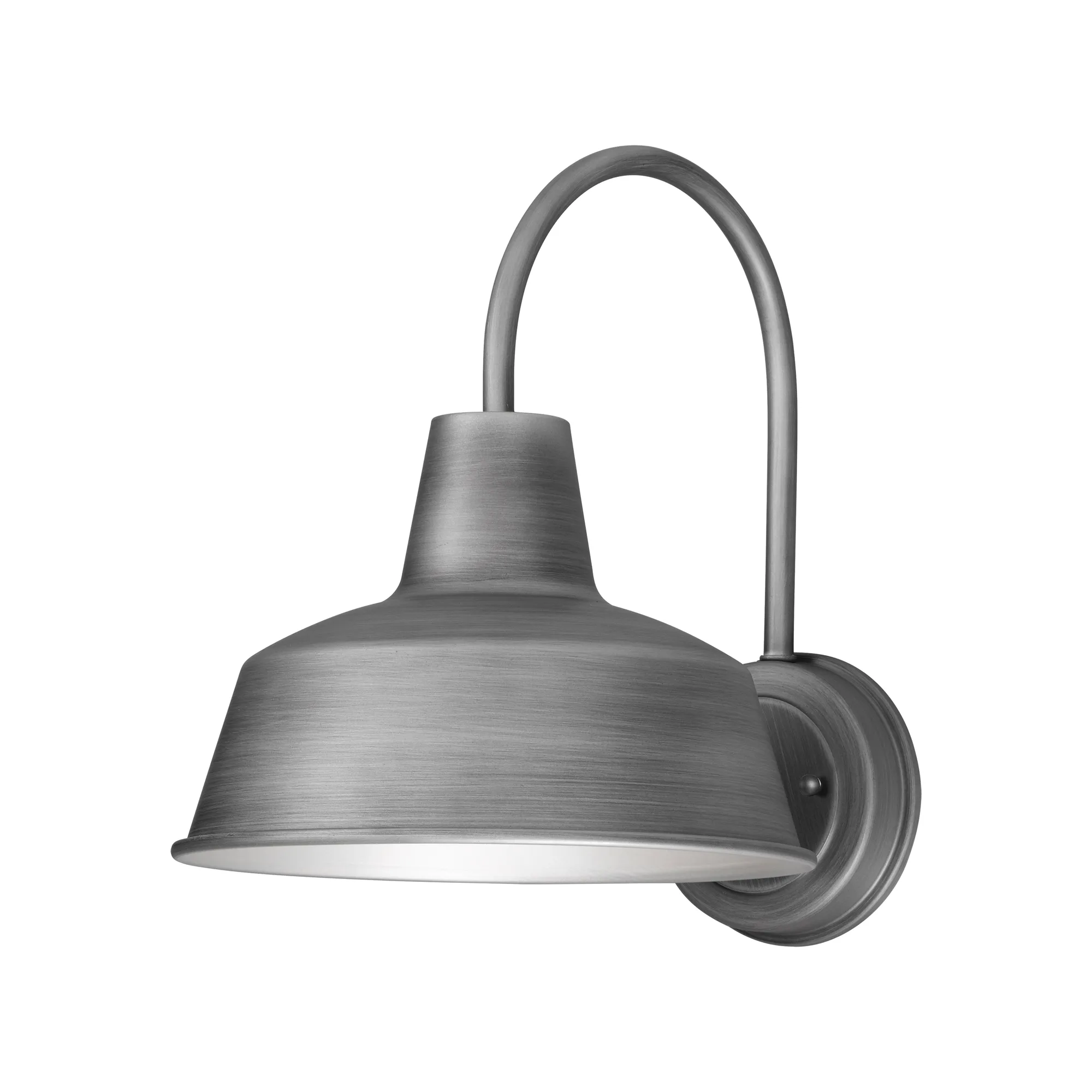 Pier M One Light Outdoor Wall Lantern in Weathered Zinc