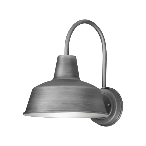 Pier M Outdoor Wall Lantern in Weathered Zinc - Image 1
