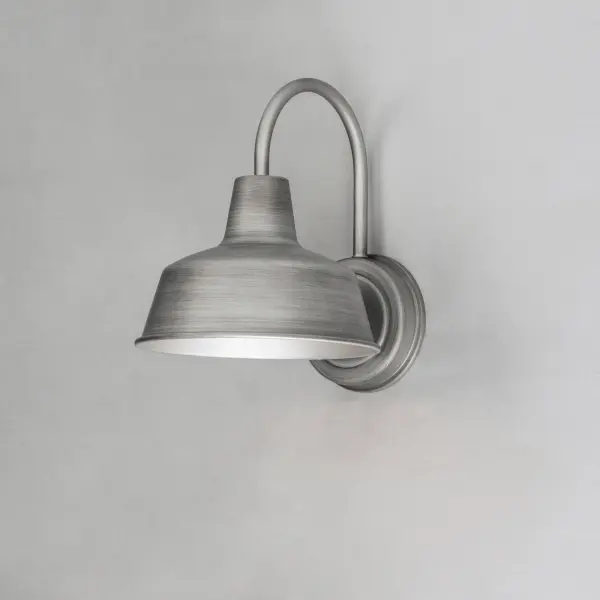 Pier M Outdoor Wall Lantern in Weathered Zinc - Image 3