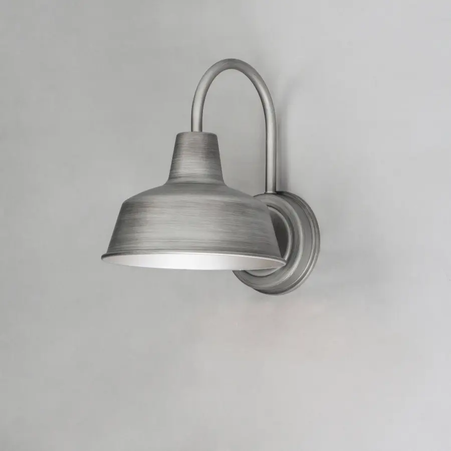 Pier M Outdoor Wall Lantern in Weathered Zinc - Image 3