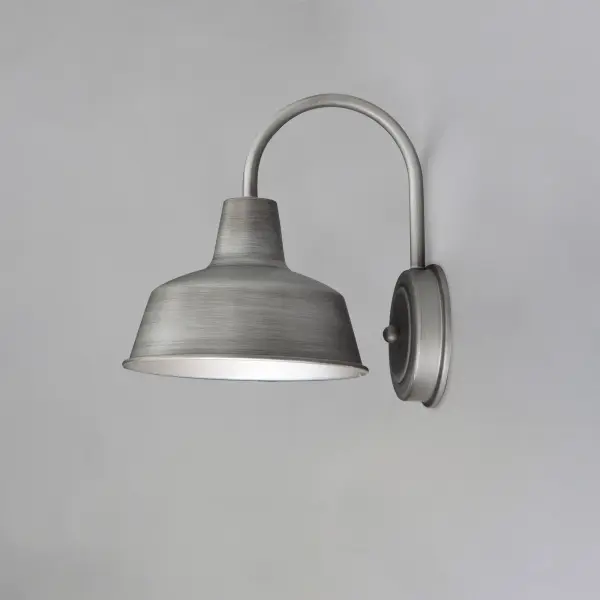 Pier M Outdoor Wall Lantern in Weathered Zinc - Image 4
