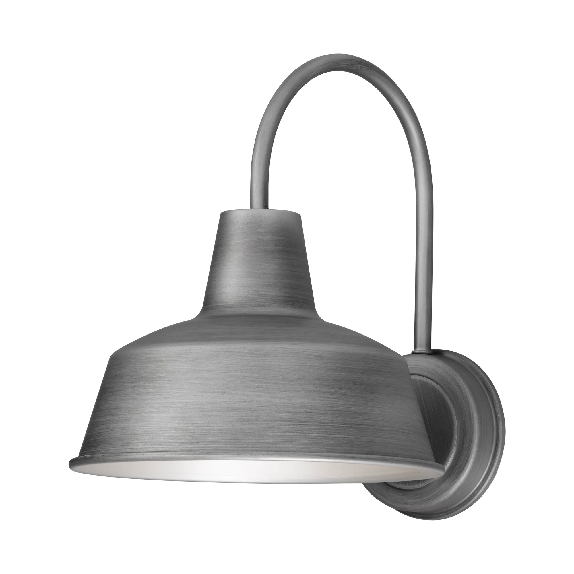 Pier M One Light Outdoor Wall Lantern in Weathered Zinc