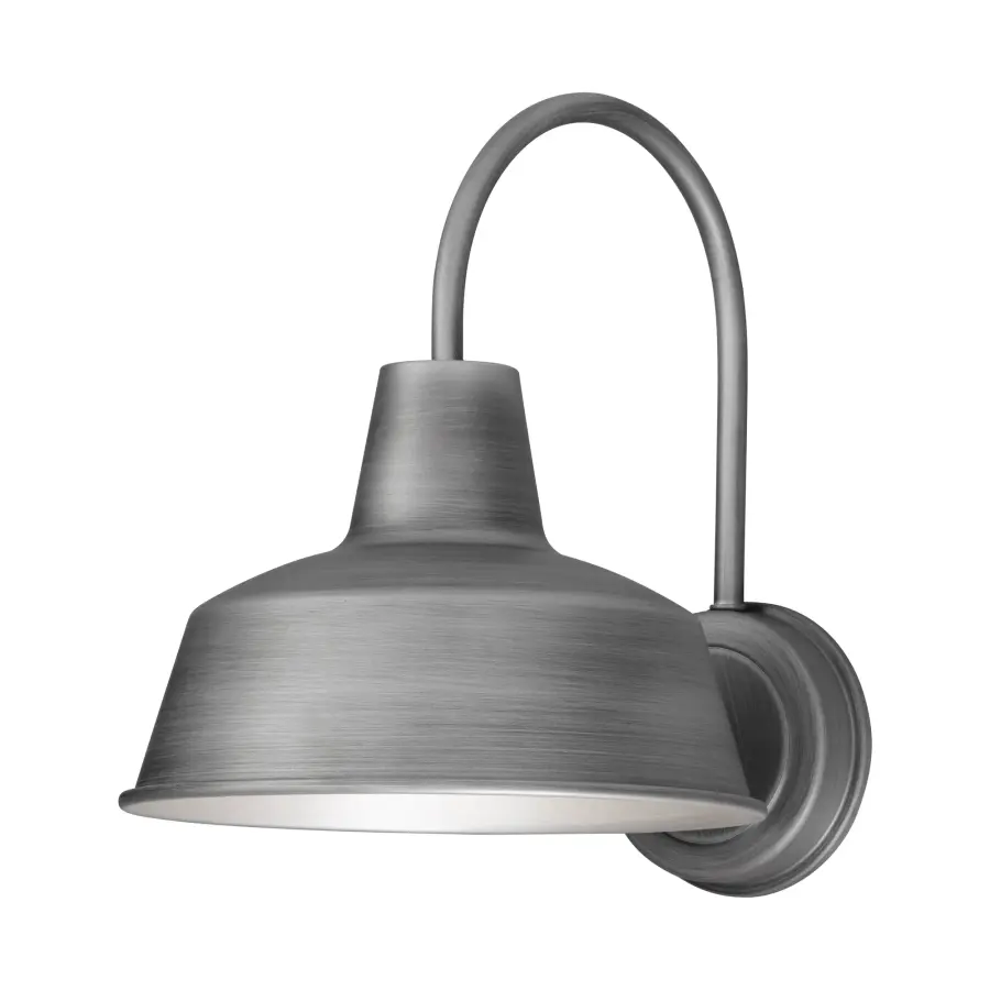 Pier M One Light Outdoor Wall Lantern in Weathered Zinc - Image 1