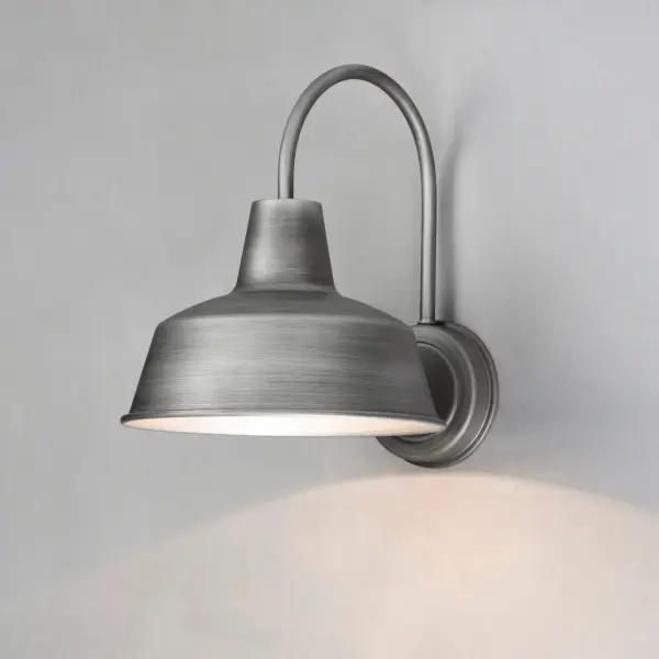 Pier M One Light Outdoor Wall Lantern in Weathered Zinc - Image 3